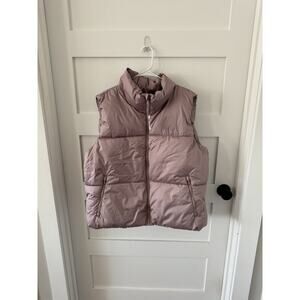Women's Old Navy Dusty Rose Puffy Puffer Vest Size XL Tall NWT